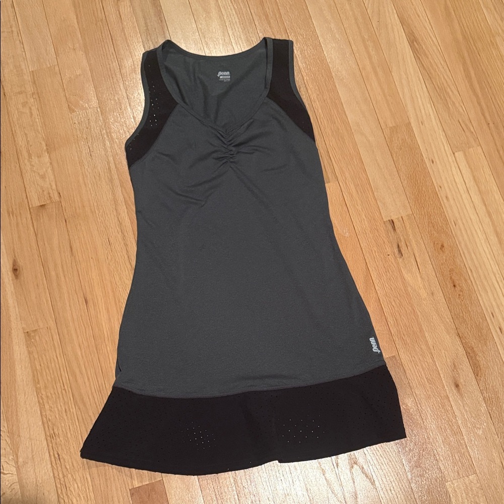 Gray and Black Athletic Dress
